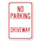Signmission No Parking Driveway Heavy-Gauge Aluminum Sign, 12" x 18", A-1218-23749 A-1218-23749 - alternate 1
